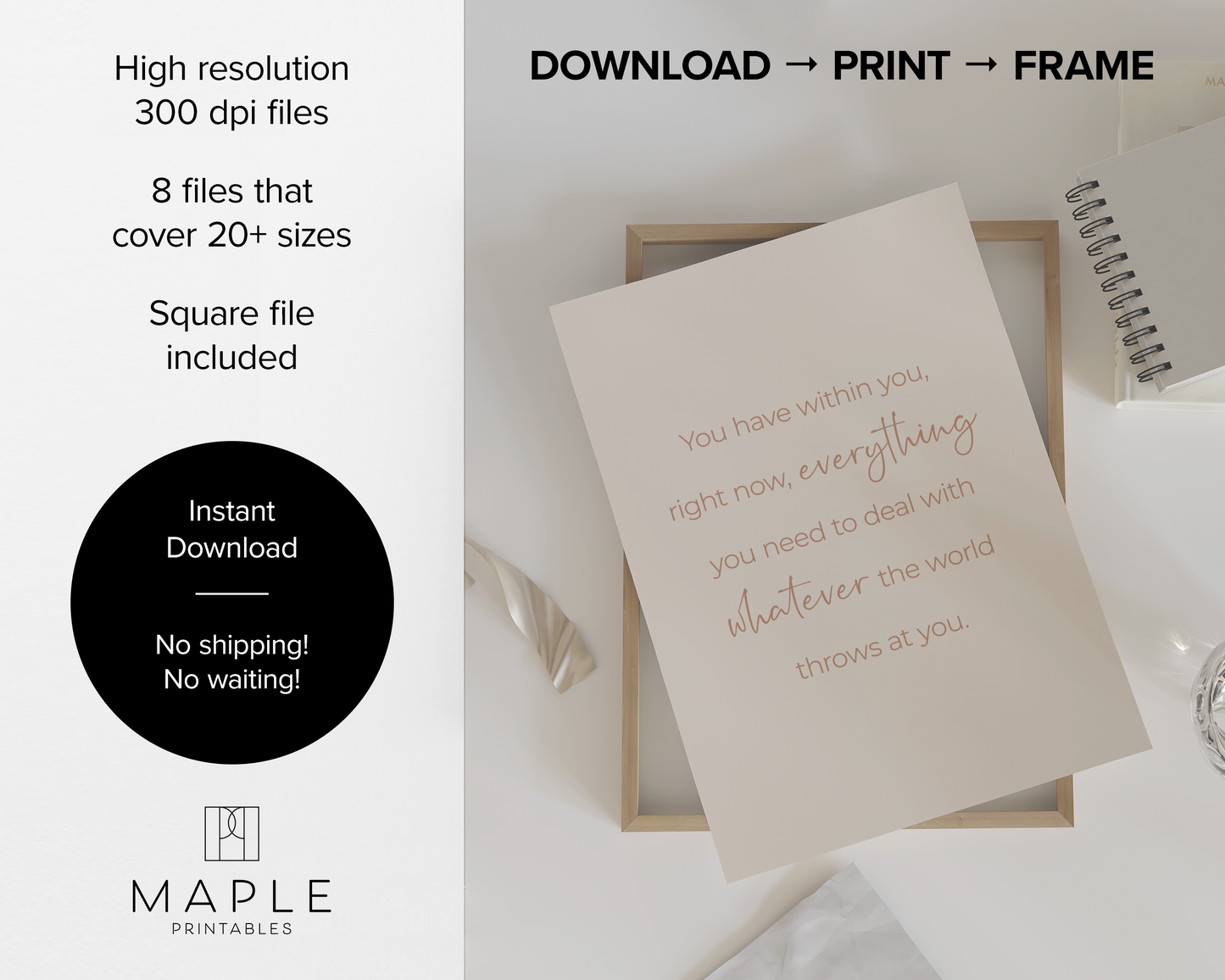 Motivational Set 6A - Dark Earth Tones