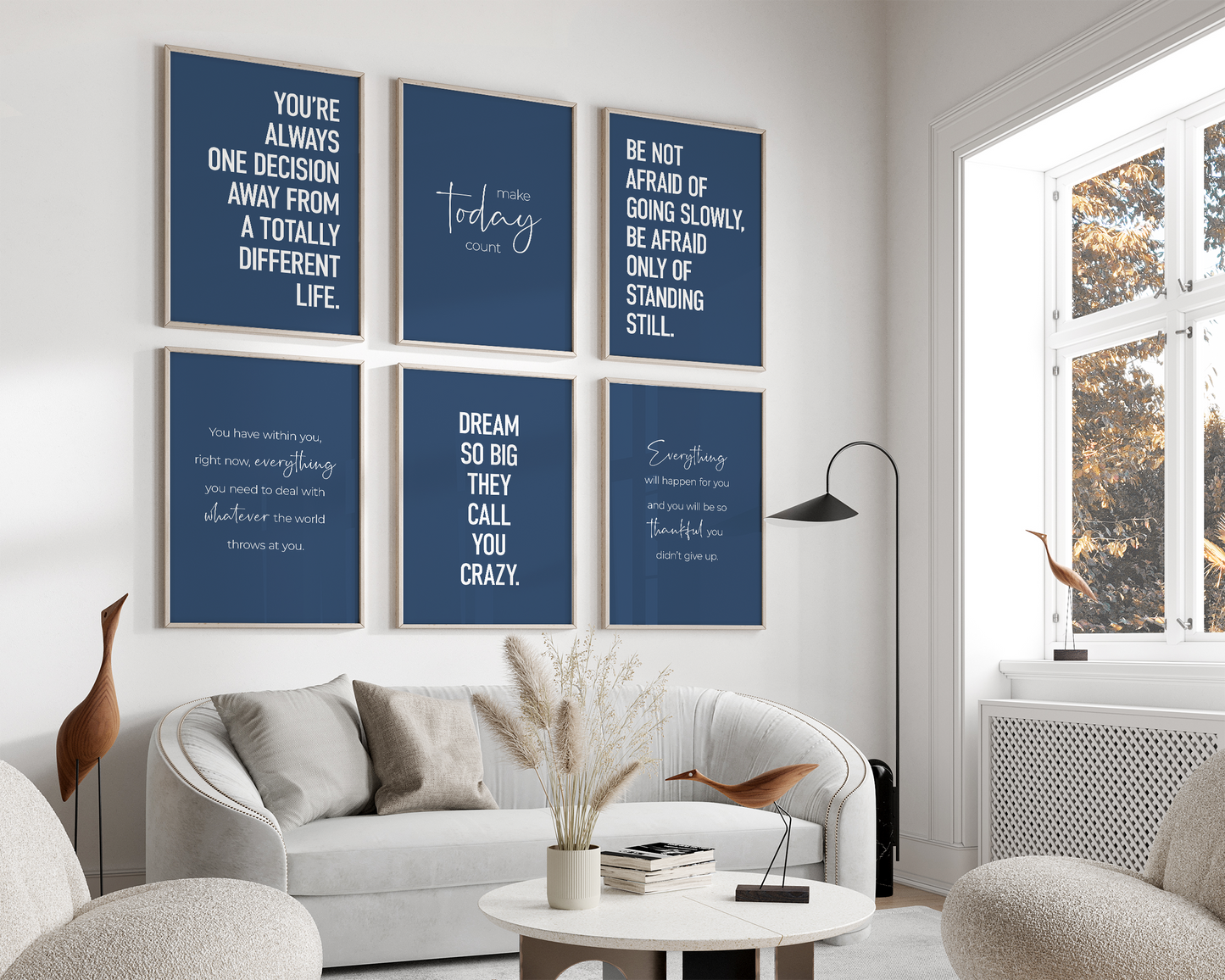 Motivational Set 6A - Navy Blue