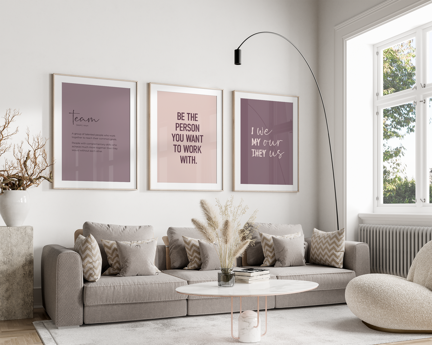 Teamwork Set 6D - Purple & Blush
