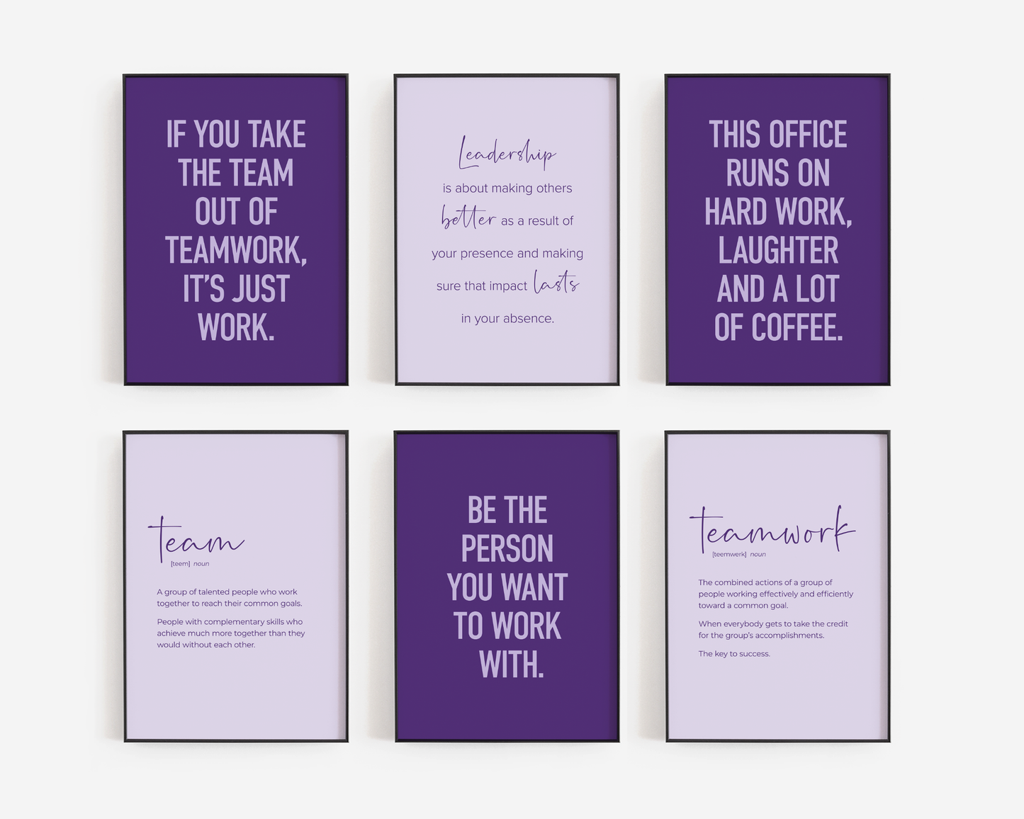 Teamwork Set 6A - Purple