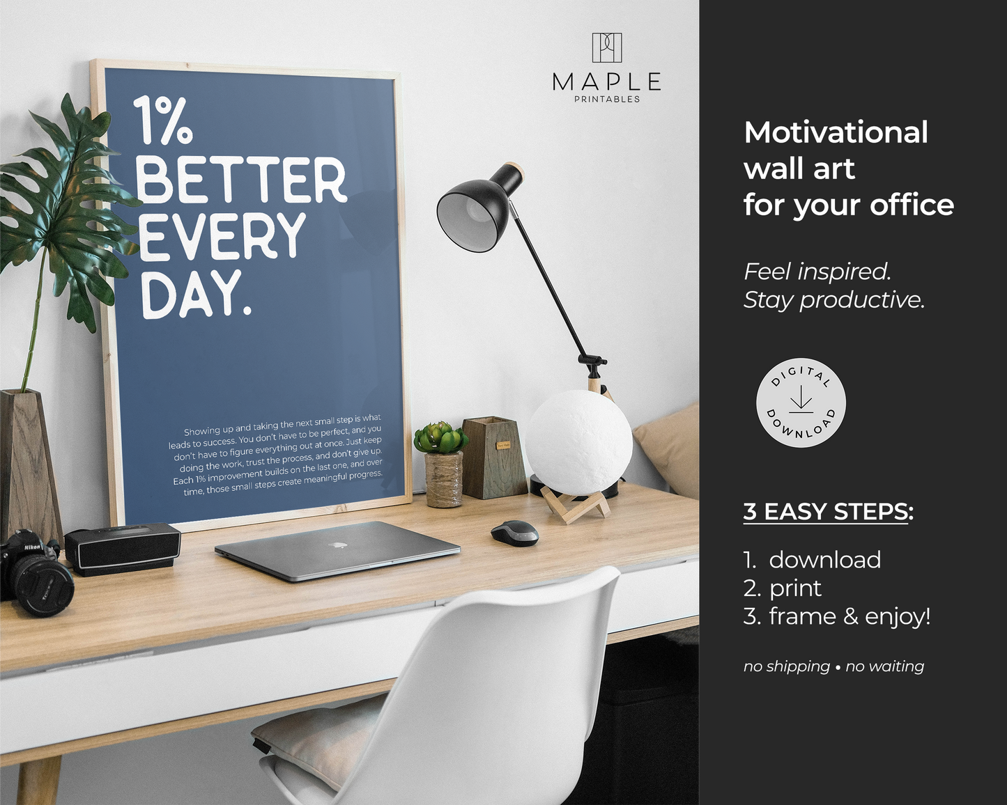 1% Better Every Day - Blue