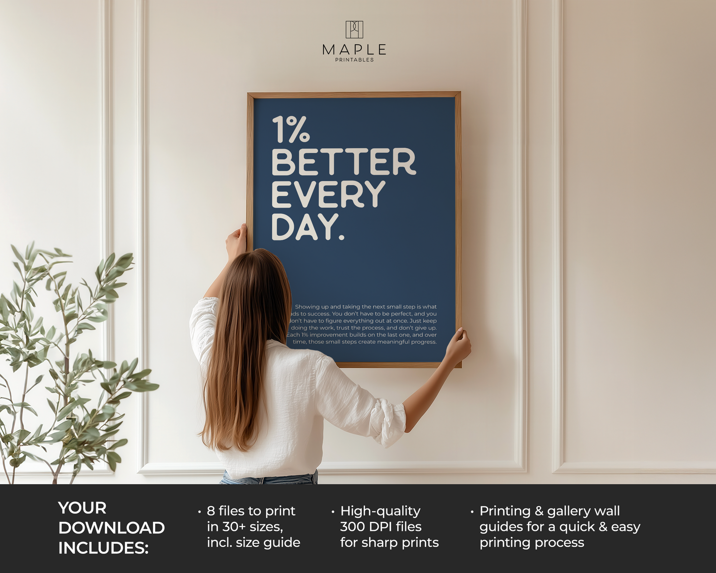 1% Better Every Day - Blue