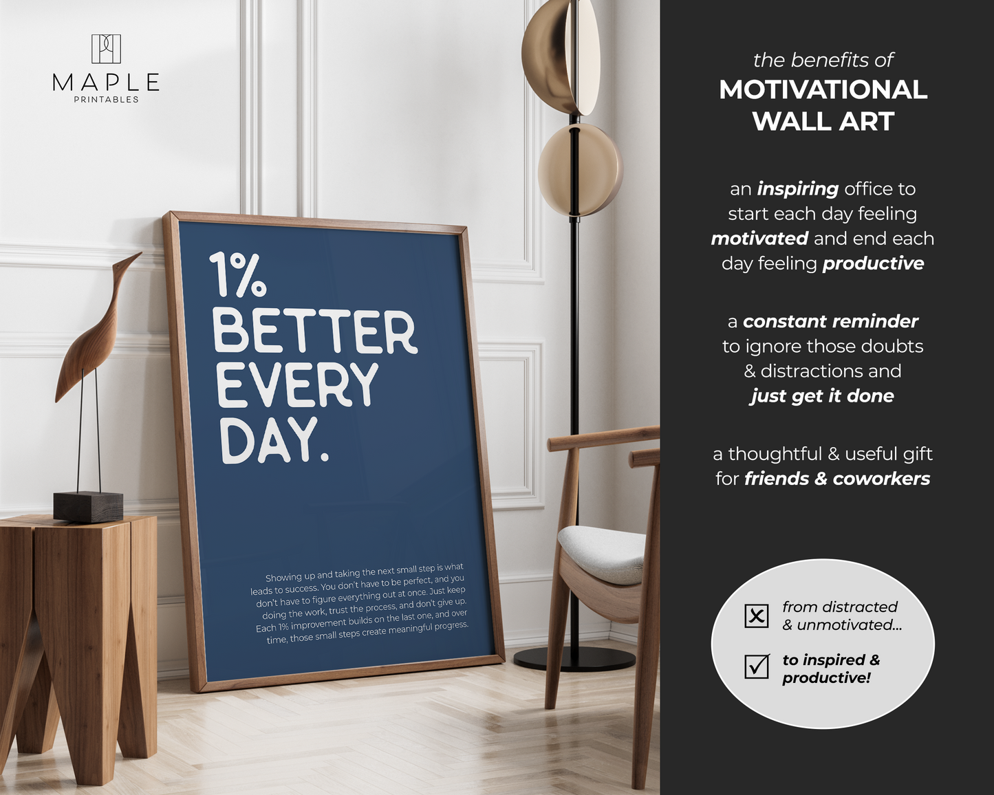 1% Better Every Day - Blue