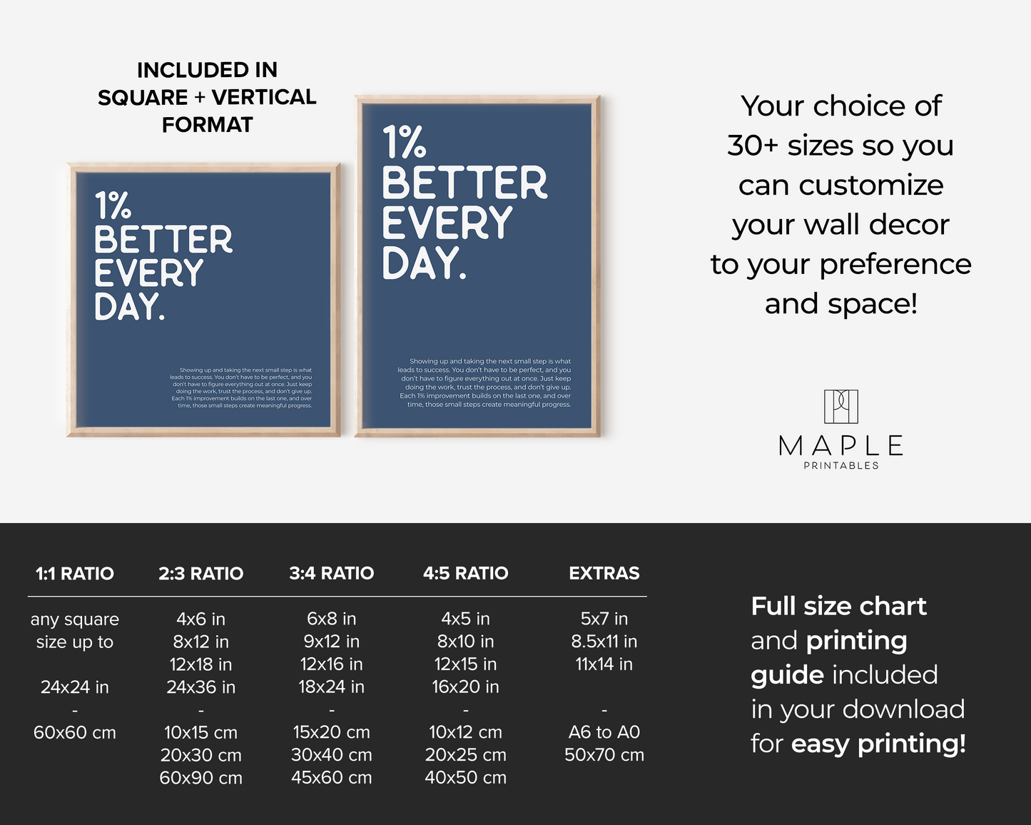 1% Better Every Day - Blue