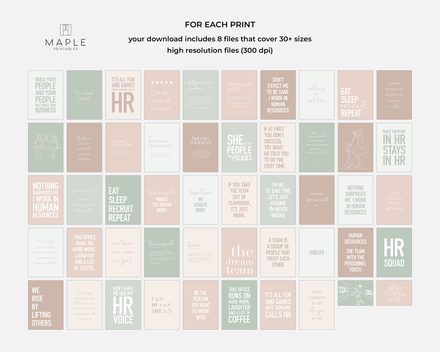 HR Bundle 50A - Pastel Earth Tones