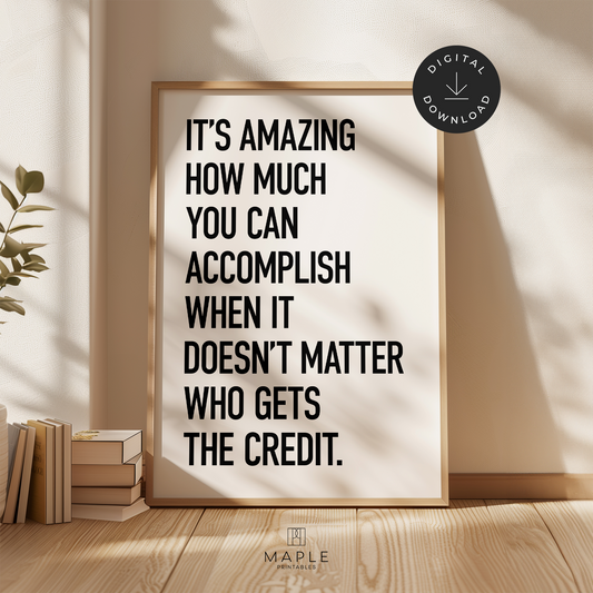 It's Amazing How Much You Can Accomplish