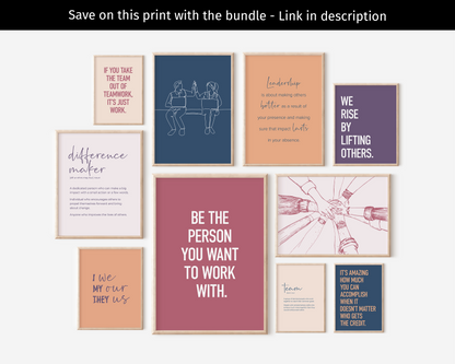 Be The Person You Want To Work With - Pink