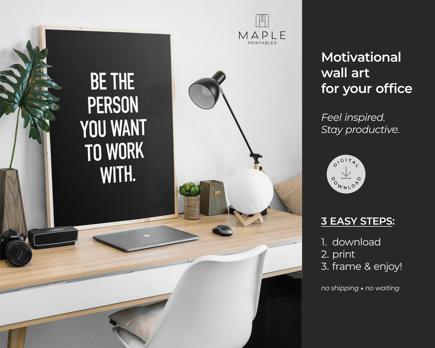 Be The Person You Want To Work With - Black