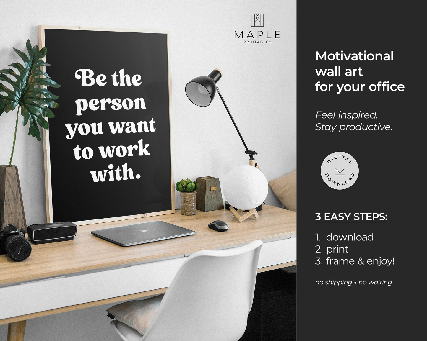 Be The Person You Want To Work With - Black