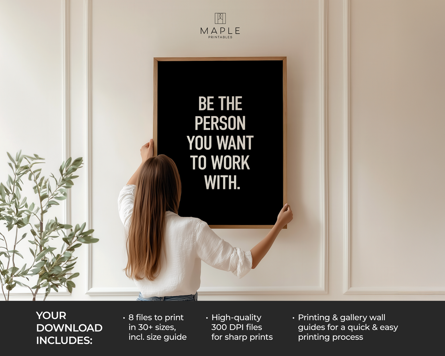 Be The Person You Want To Work With - Black