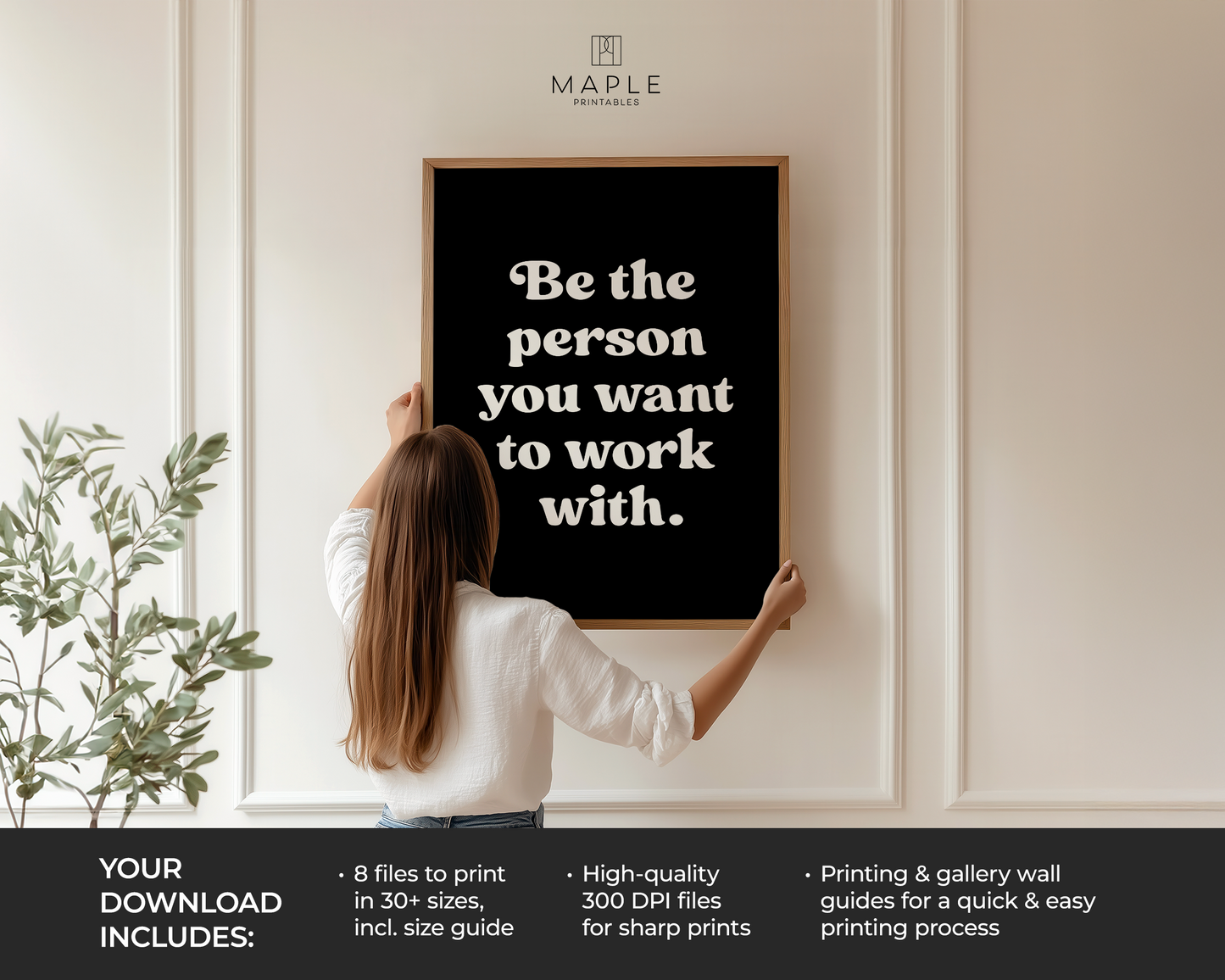 Be The Person You Want To Work With - Black