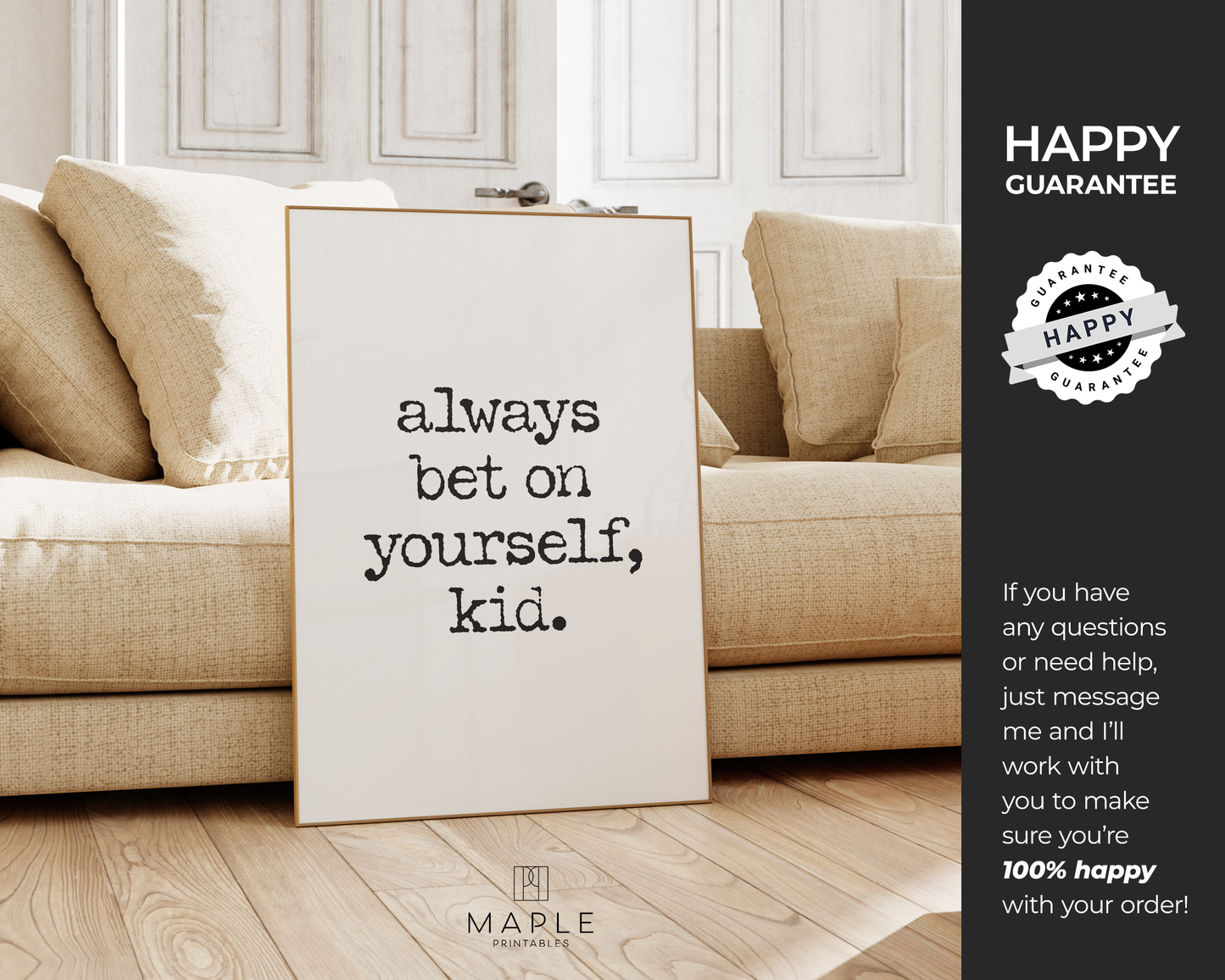 Always Bet on Yourself, Kid