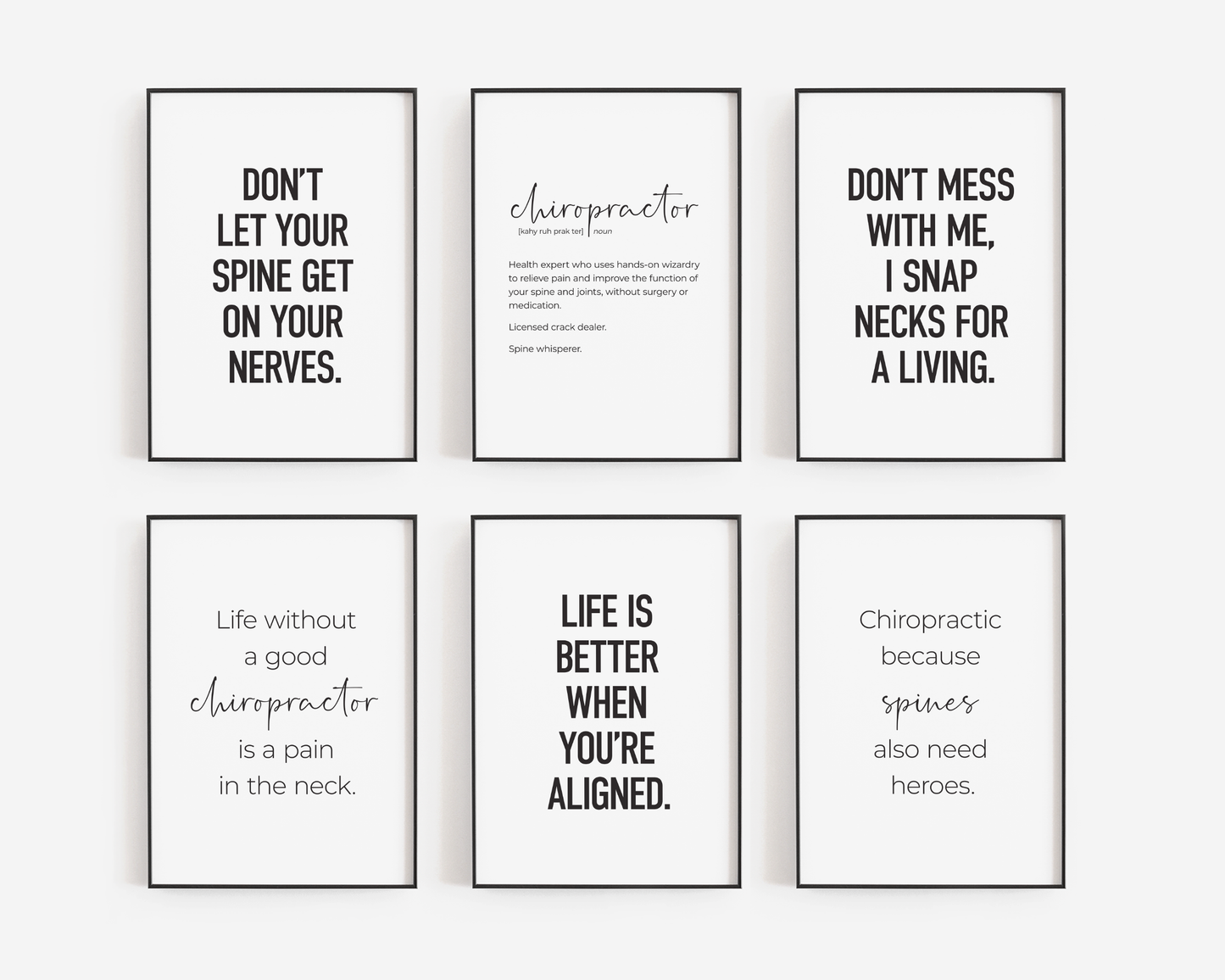 Chiropractic Set 6A