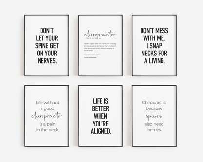 Chiropractic Set 6A