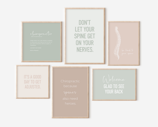 Chiropractic Set 6B - Earth Tones