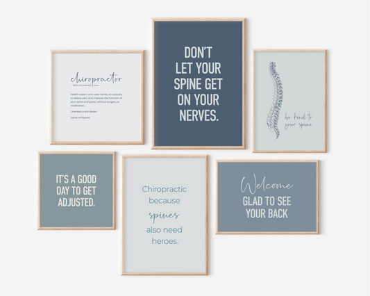 Chiropractic Set 6B - Blue