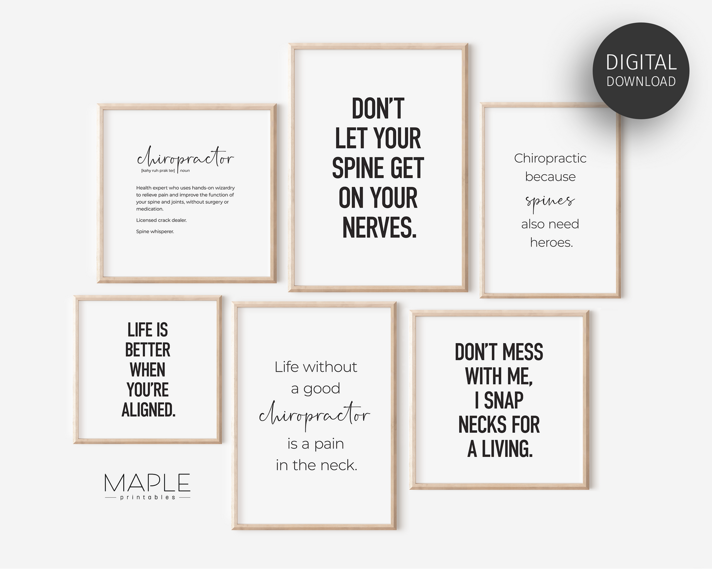 Chiropractic Set 6A