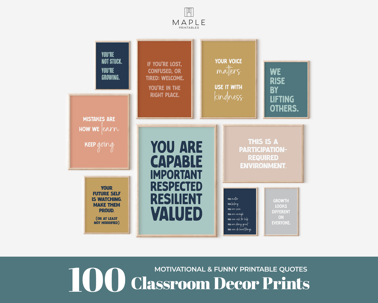 Classroom Bundle 100A - Boho Rainbow