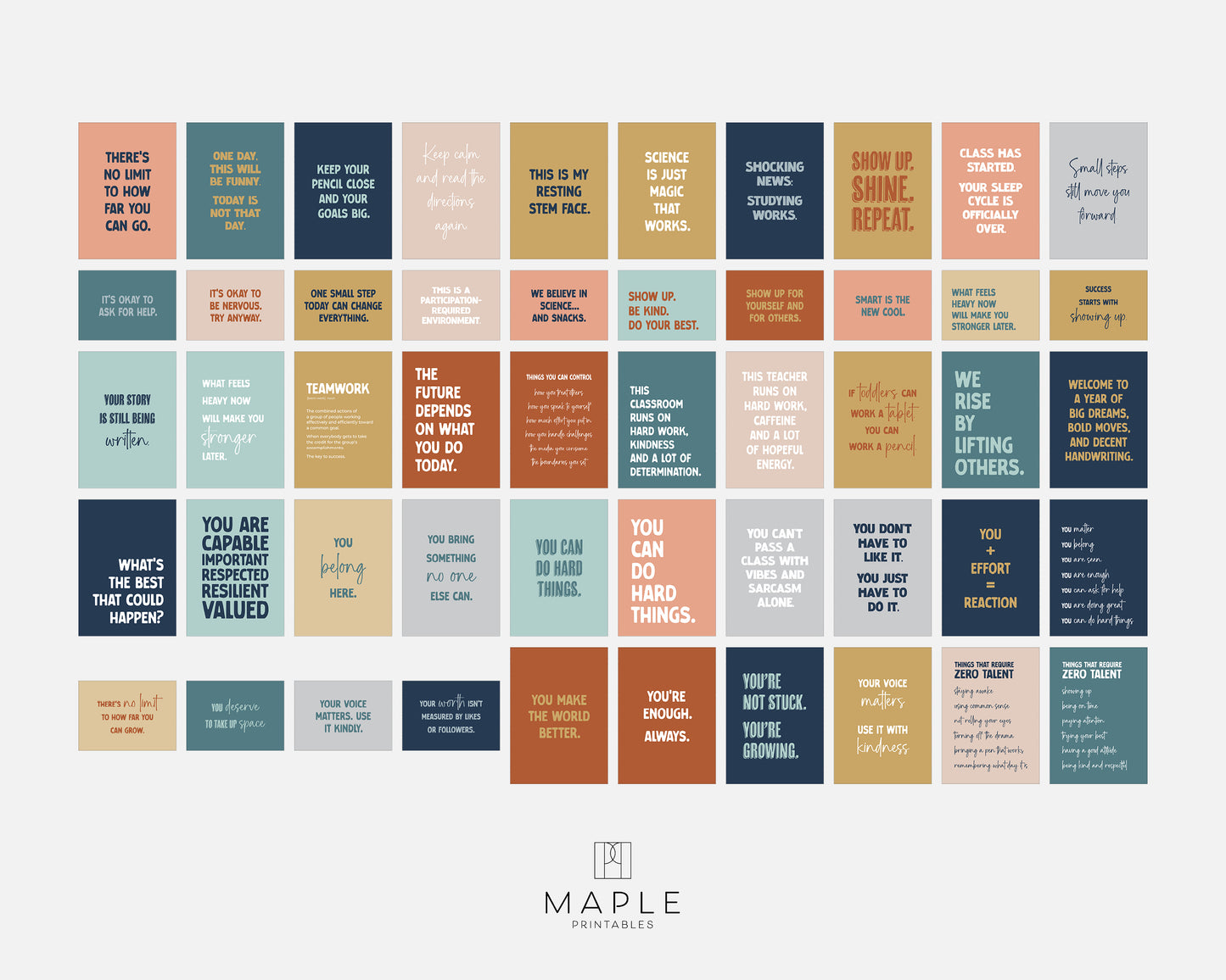 Classroom Bundle 100A - Boho Rainbow