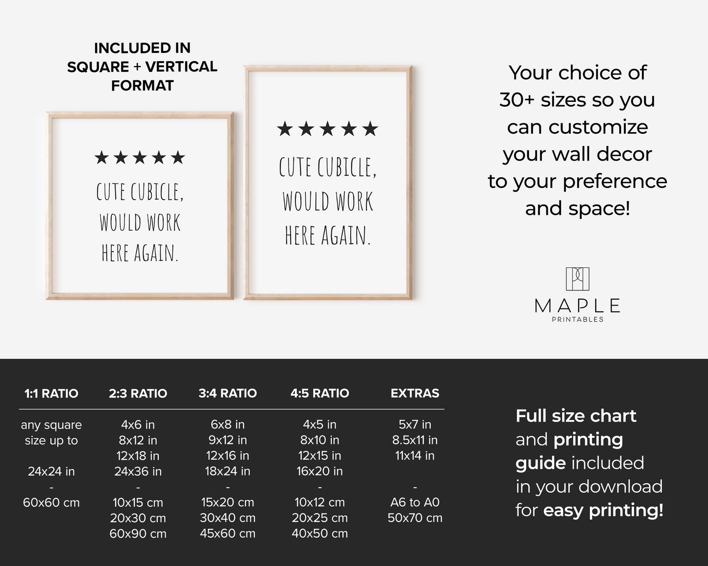 Cute Cubicle 5 Stars