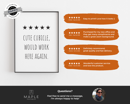 Cute Cubicle 5 Stars