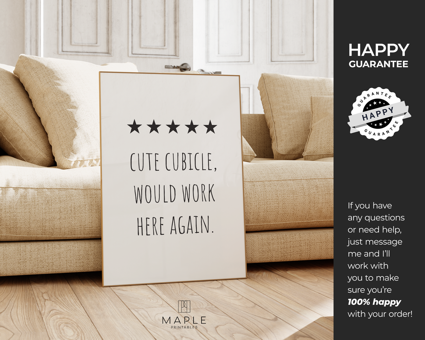 Cute Cubicle 5 Stars