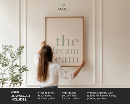 The Dream Team - Sage Green & Beige