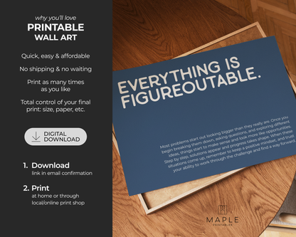 Everything is Figureoutable - Blue