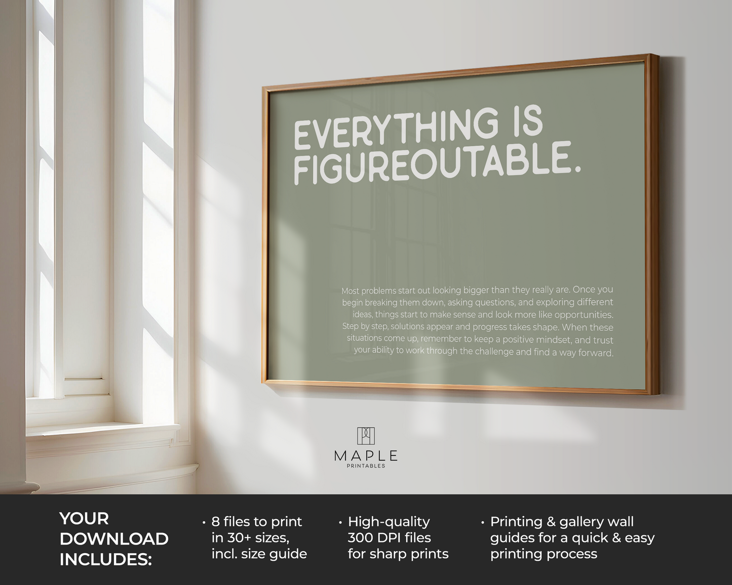 Everything is Figureoutable - Sage Green