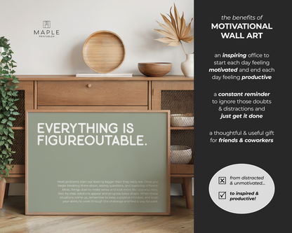 Everything is Figureoutable - Sage Green