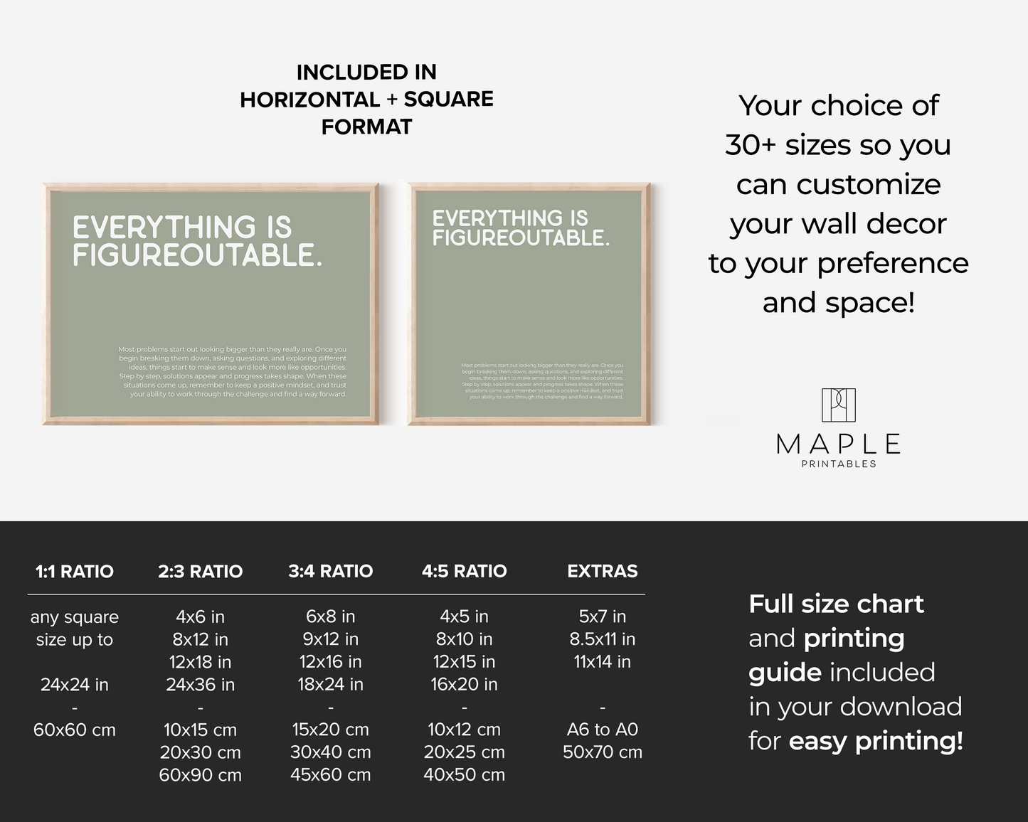 Everything is Figureoutable - Sage Green