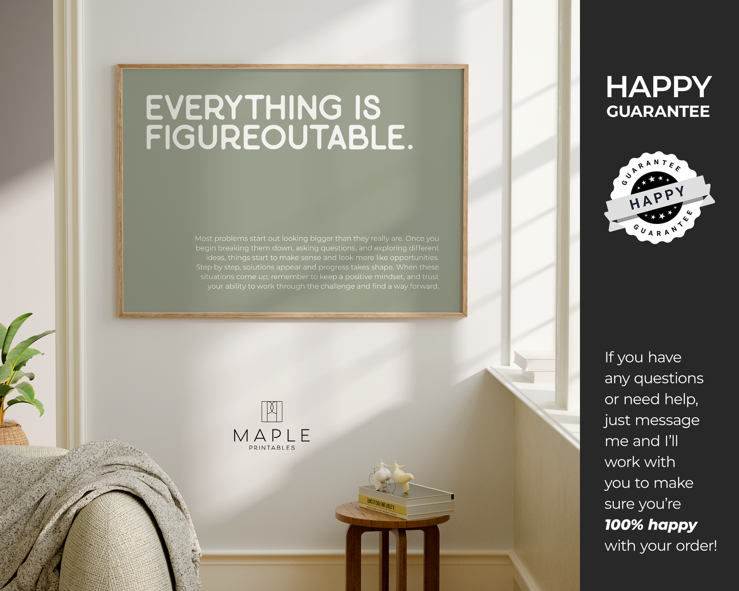 Everything is Figureoutable - Sage Green