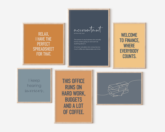 Accounting Set 6B - Blue, Orange & Yellow