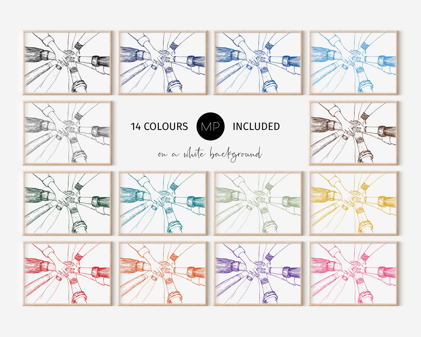 Team Hands - 14 Colours