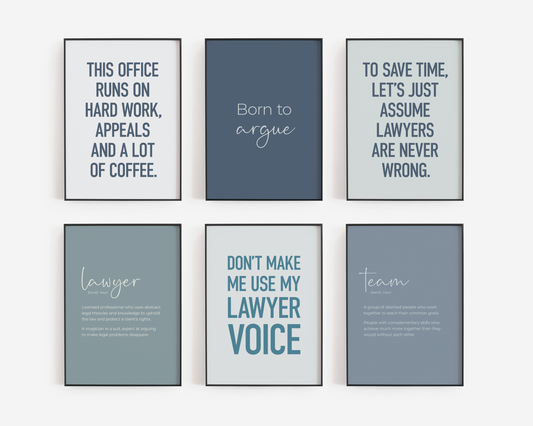 Lawyer Set 6A - Blue