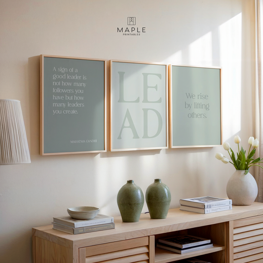 Leadership 'LEAD' Set - Sage Green