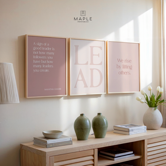 Leadership 'LEAD' Set - Pink