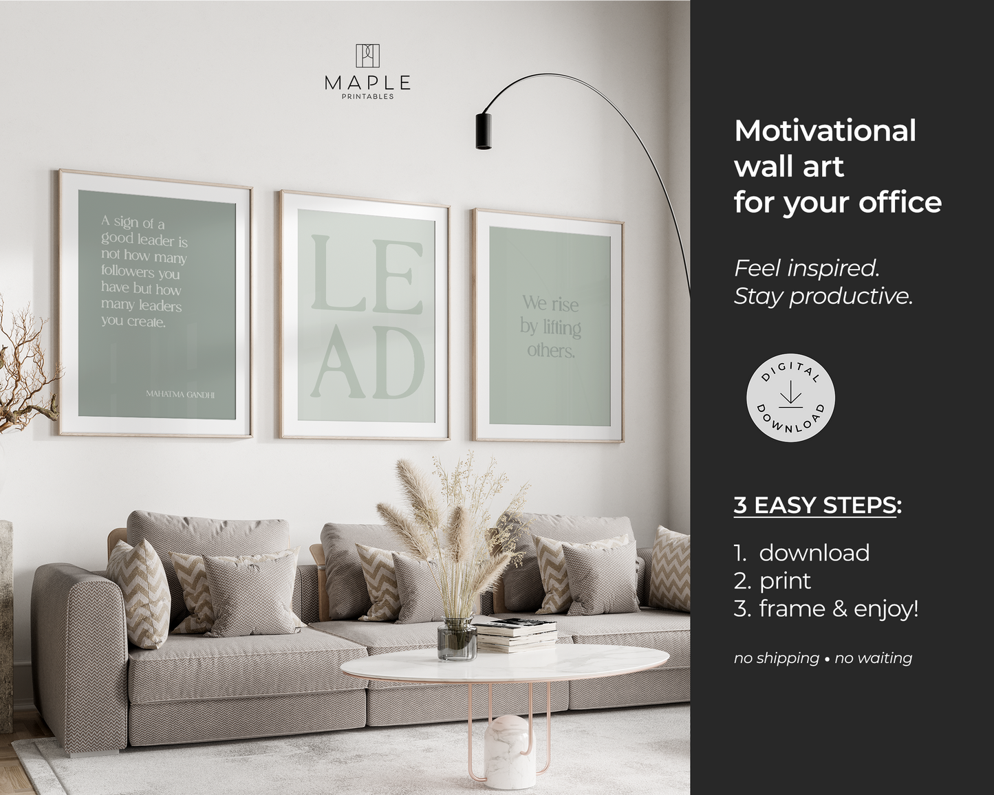 Leadership 'LEAD' Set - Sage Green