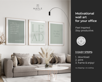 Leadership 'LEAD' Set - Sage Green