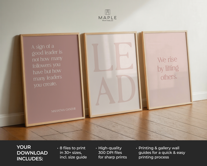 Leadership 'LEAD' Set - Pink