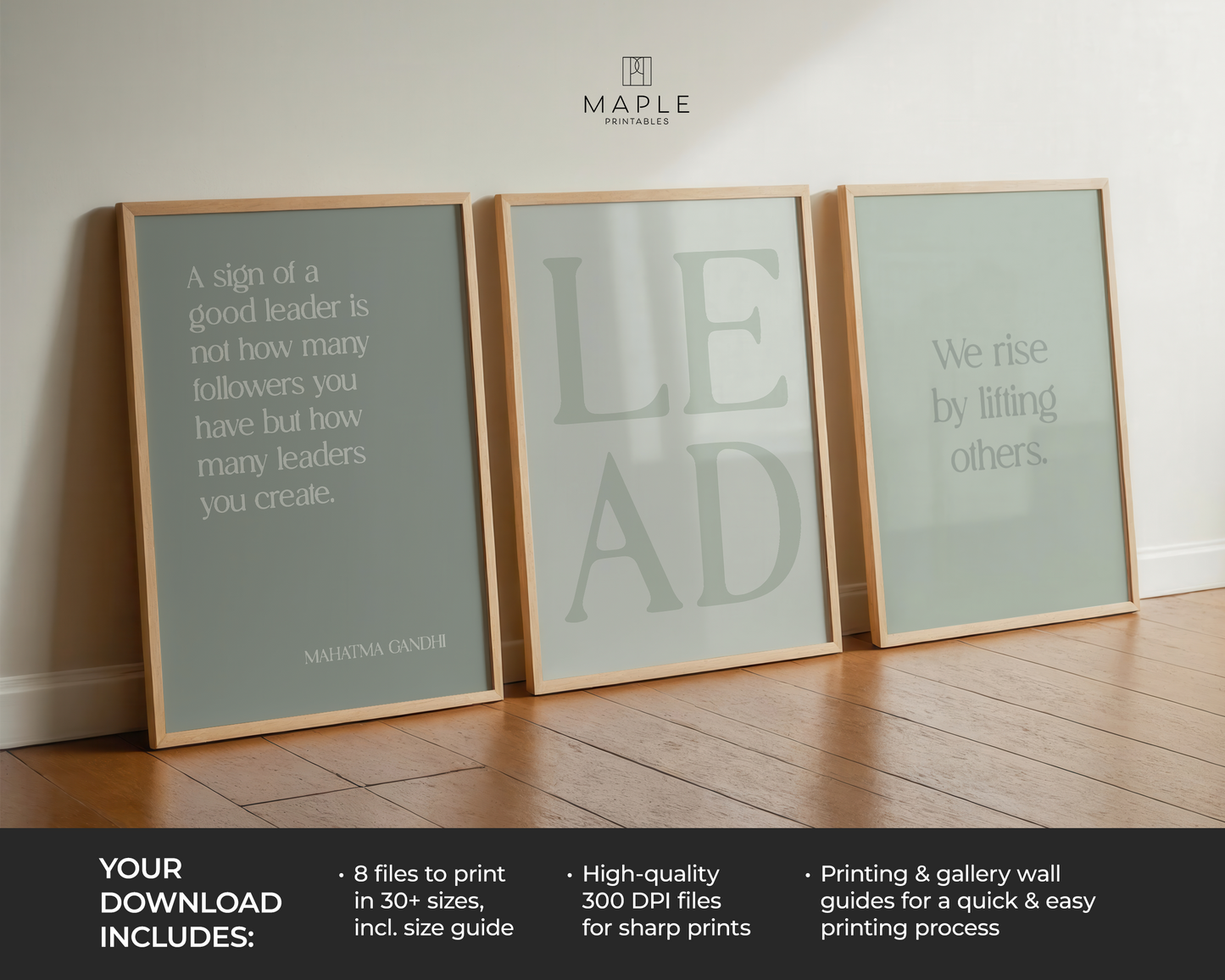 Leadership 'LEAD' Set - Sage Green