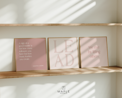 Leadership 'LEAD' Set - Pink