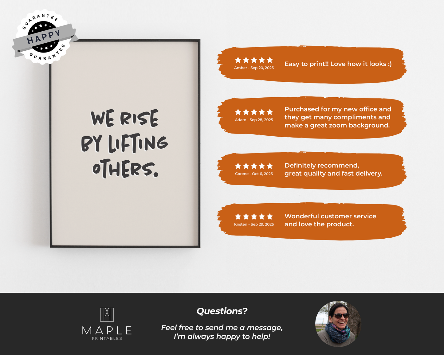 We Rise By Lifting Others - Beige