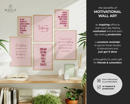 Motivational Set 6A - Pink