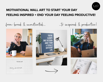 Motivational Set 6A - Navy Blue