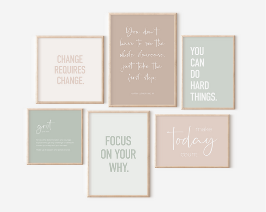 Motivational Set 6B - Earth Tones