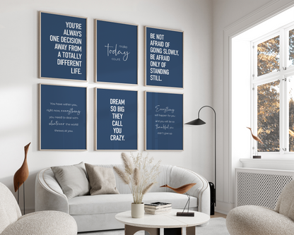 Motivational Set 6A - Navy Blue
