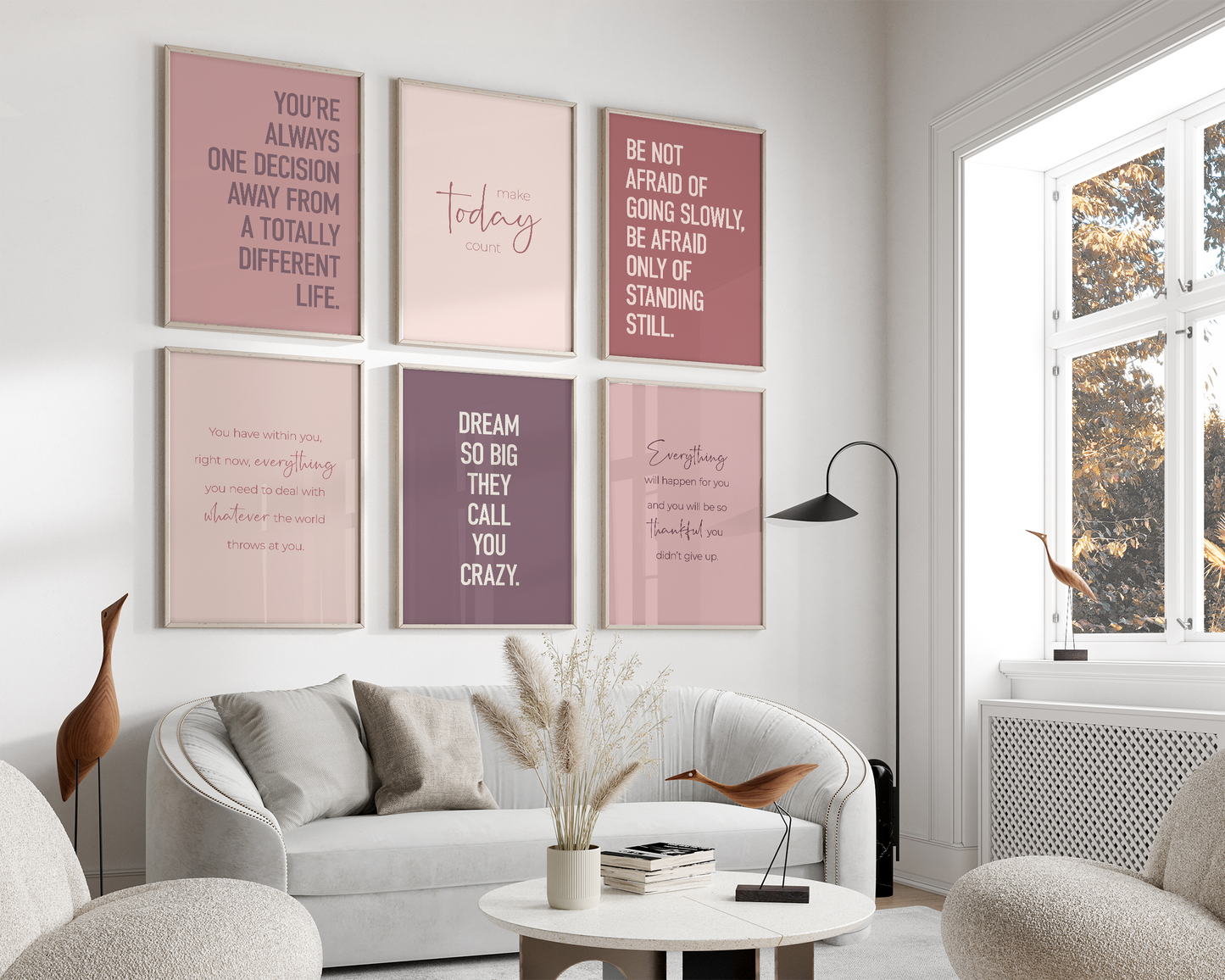 Motivational Set 6A - Pink & Purple