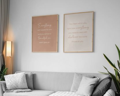 Motivational Set 6A - Dark Earth Tones
