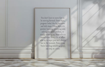 Progress Quote